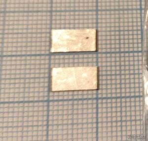 Ультразвуковой пьезоэлемент из пьезокерамики 10x5x0,4мм Пластина ЦТС-19 5,5 МГц 1,4-1,7пф Ультразвуковой пьезоэлемент из пьезокерамики 10x5x0,4мм Пластина ЦТС-19 5,5 МГц 1,4-1,7пф