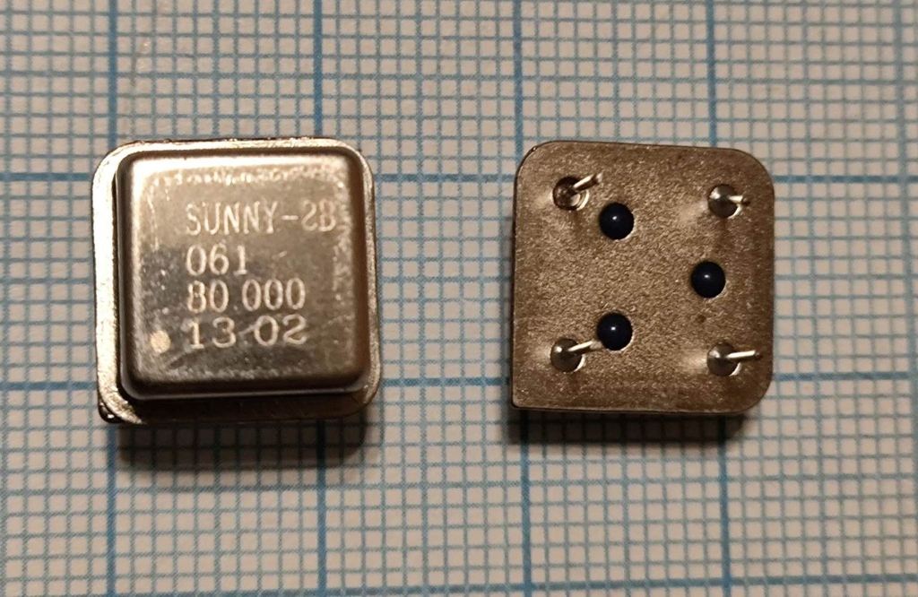 Кварцевый генератор 80 МГц - 80000 HALF T/CM 3,3В GXO-U102H GOLLEDGE