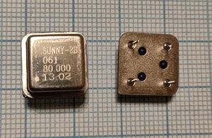 Кварцевый генератор 80 МГц - 80000 HALF T/CM 3,3В GXO-U102H GOLLEDGE