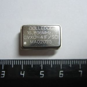 Кварцевый генератор 16896 КГц - GXO-41F/SOI-16.896M DIL-14 (FULL) 5в GOLLEDGE