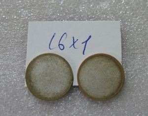 Ультразвуковой пьезоэлемент из пьезокерамики d16x1мм ДИСК ЦТС-19
