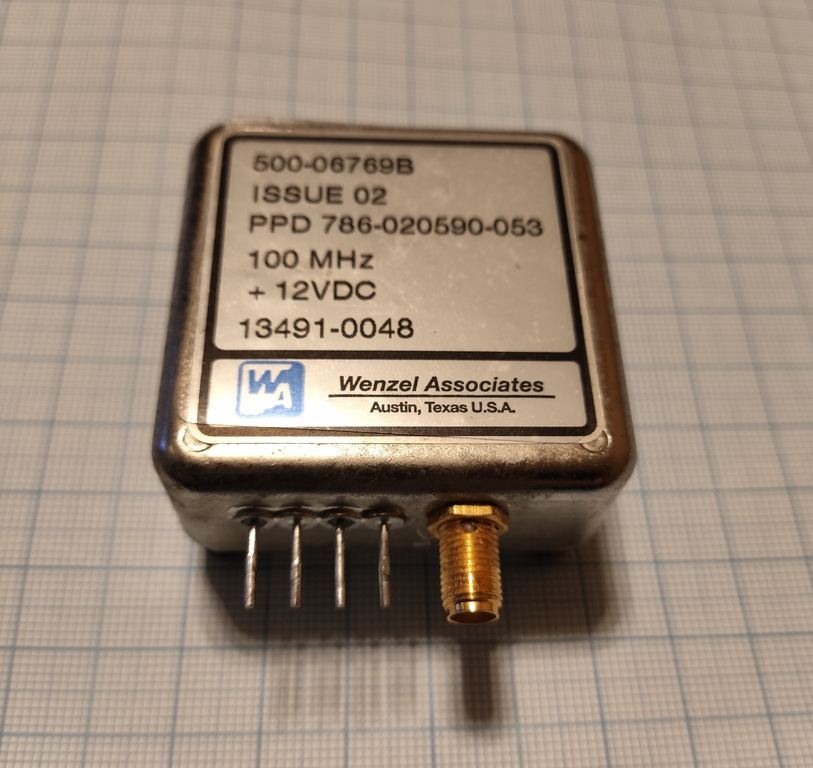 Стабильный генератор OCXO PPD786-020590-053-100MHz Wenzel Associates