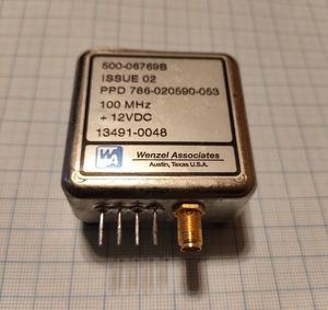Стабильный генератор OCXO PPD786-020590-053-100MHz Wenzel Associates Стабильный генератор OCXO PPD786-020590-053-100MHz Wenzel Associates