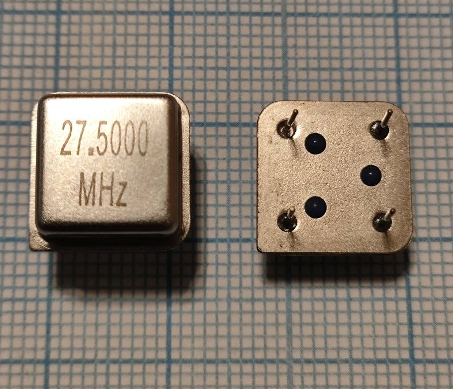 Кварцевый генератор 27,5 MHz - 27500 HALF T CM 5В FXO-H FT