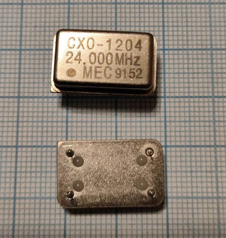 Кварцевый генератор 24 МГц - 24000 FULL CM 5В CXO-1204 MEC
