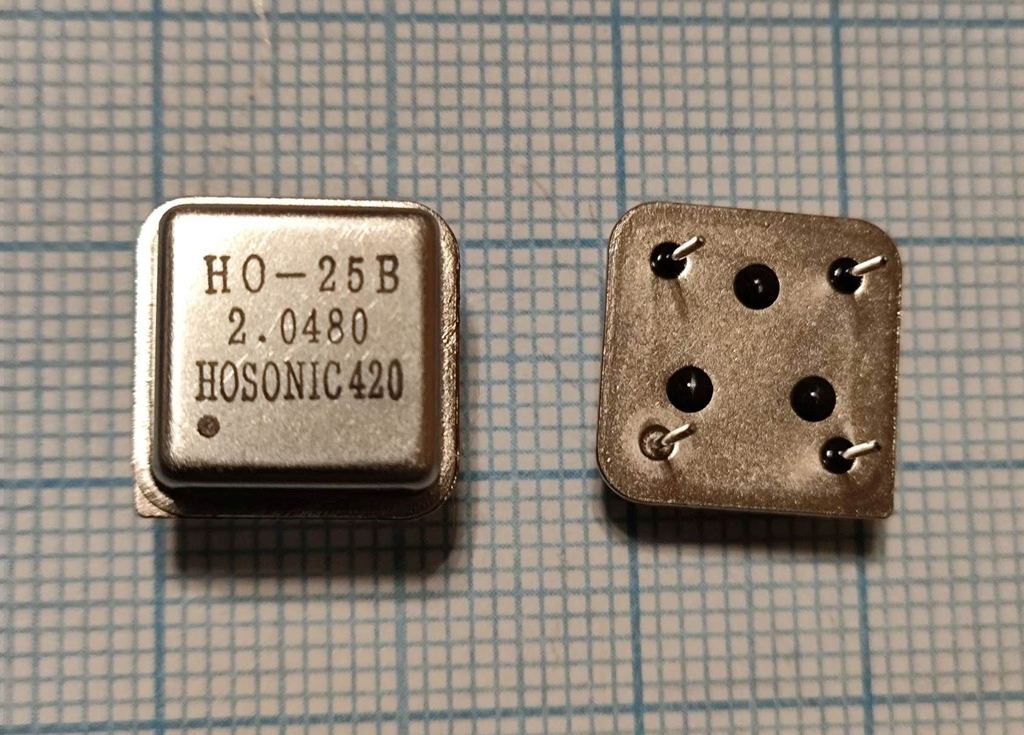 Кварцевый генератор 2.048 МГц - 2048 HALF T/CM 3,3В HO-25B HOSONIC