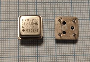 Кварцевый генератор 18,432 МГц - 18432 HALF T/CM 5В GEYER