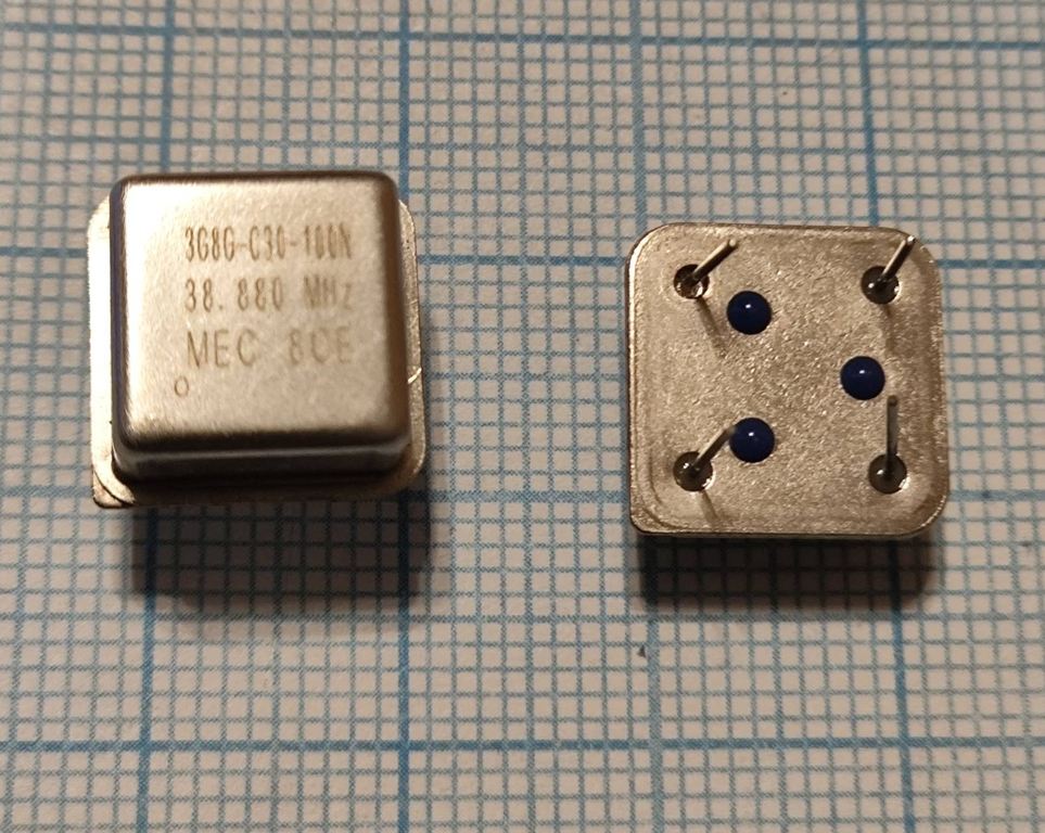 Кварцевый генератор 38880 КГц - 3G8G-C30-130N-38.880M DIL-8 (HALF) 3.3B VCXO МЕС