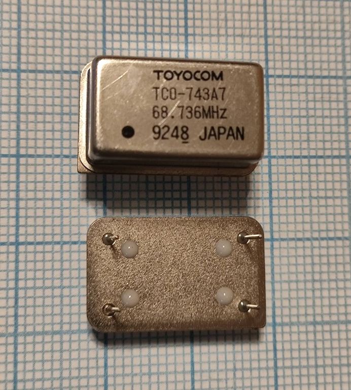 Кварцевый генератор 68,736 МГц - 68736 FULL CM 5В TCO-743A7 TOYOCOM