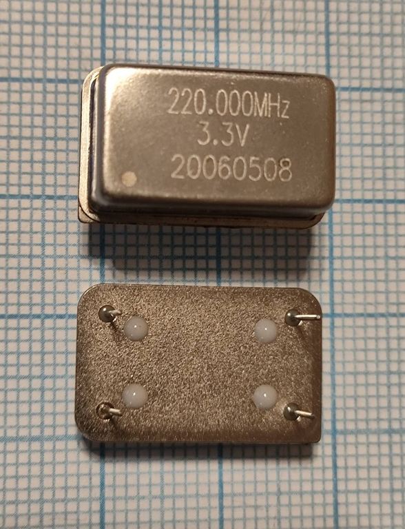 Кварцевый генератор 220 МГц - 220000 FULL T/CM 5В FXO-F FT
