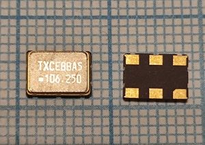 Кварцевый генератор 106,25 МГц - 106250 SMD07050C6 PECL 3,3В BB[LVPECL] TXC