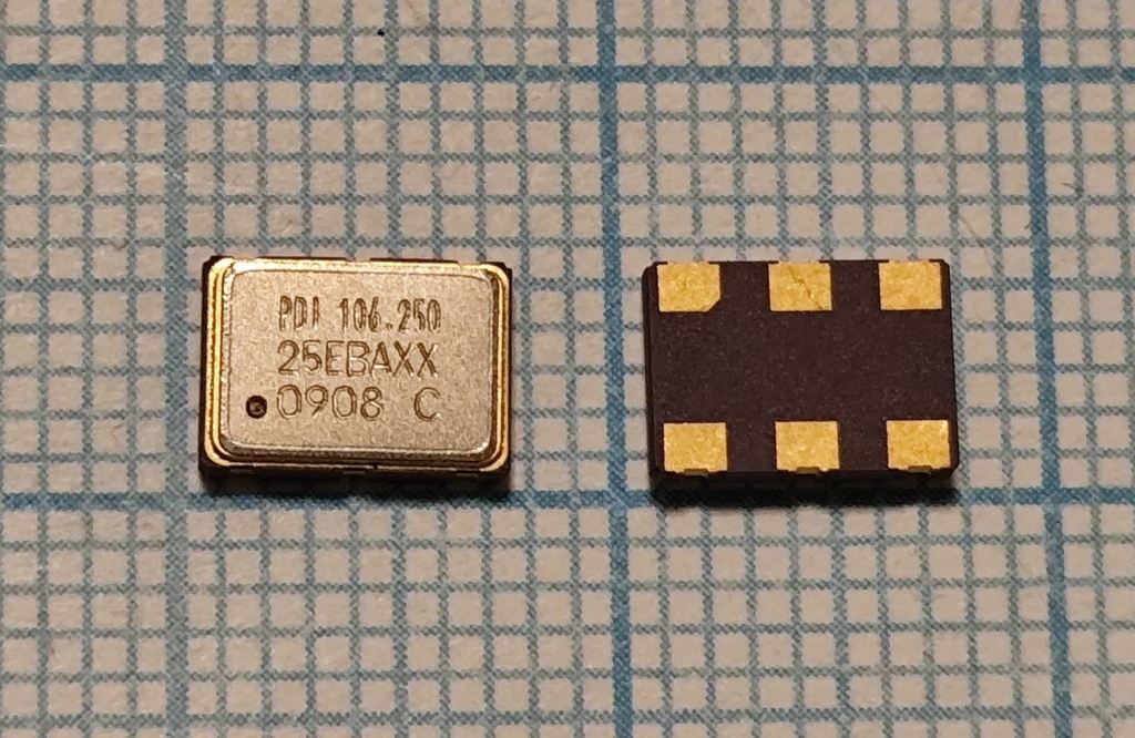 Кварцевый генератор 106,25 МГц - 106250 SMD07050C6 PECL 3,3В OC7EC10625EBAXX