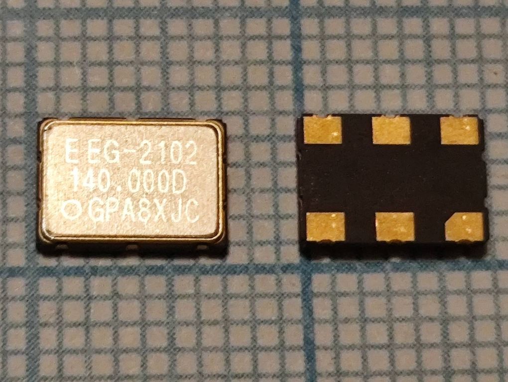 Кварцевый генератор 140 МГц - 140000 SMD07050C6 PECL 3.3В EG-2121CA EPSON