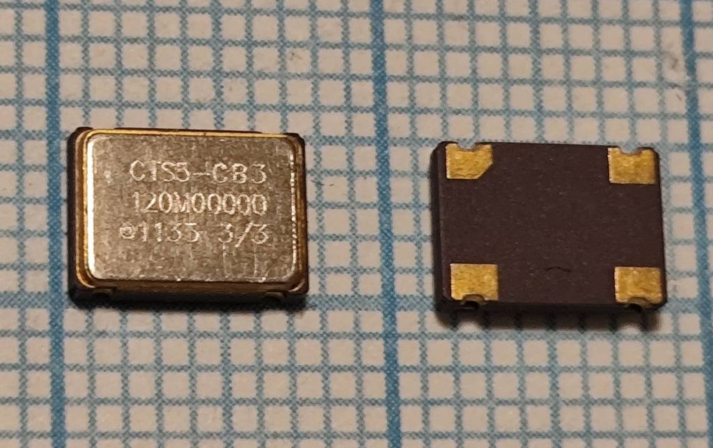 Кварцевый генератор 120000 КГц - CB3LV-3-120.000-T SMD 07-05 5B CMOS CTS