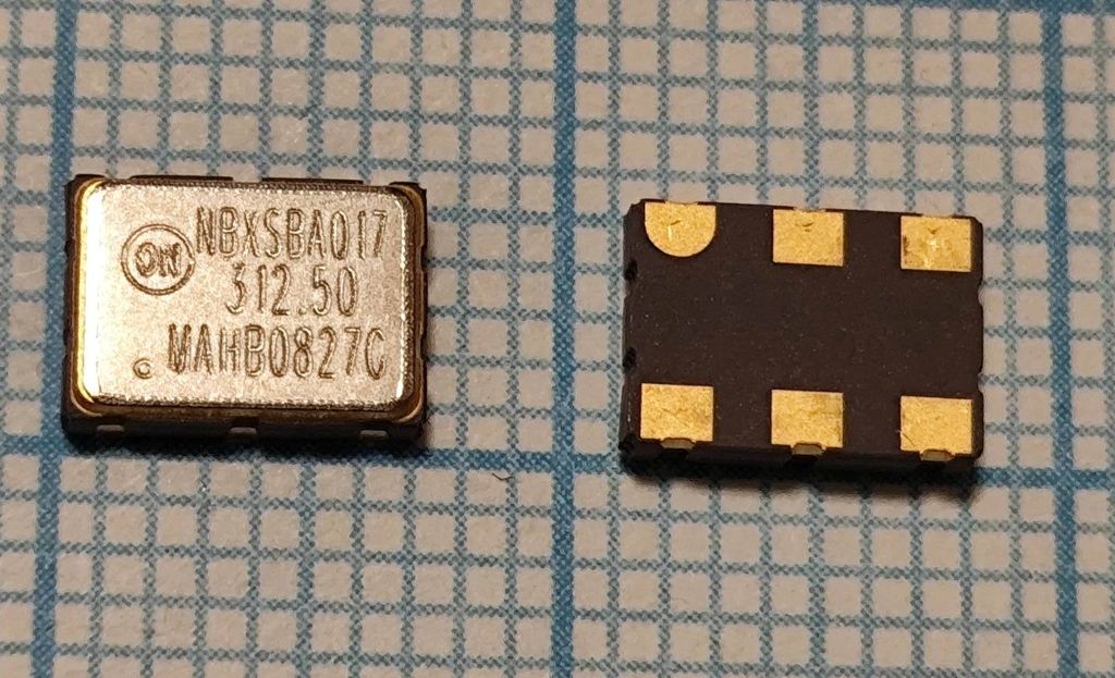 Кvарцеvый генератор 312500 SMD 07-05-M6 3.3v LVPECL NBXSBA017