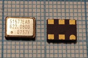 Кvарцеvый генератор 622080 VCXO SMD 075-05 3.3v LVPECL Saronix S1577EAB Кvарцеvый генератор 622080 VCXO SMD 075-05 3.3v LVPECL Saronix S1577EAB