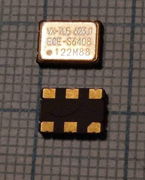 Кварцевый генератор 122.880MHz - 122880KHz VCXO SMD07050C6 PECL 3,3В Vectron