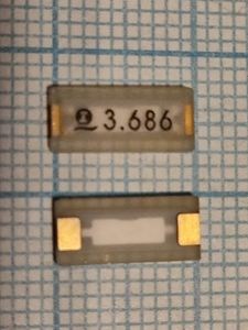 Кварцевый резонатор 3,6864 МГц - 3686,4 SMD1045C2 16 FOX 1Г (3.686)
