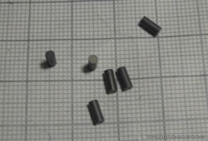 Ультразвуковой пьезоэлемент из пьезокерамики 2,15x5мм цилиндр 35KГц