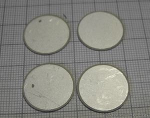 Ультразвуковой пьезоэлемент из пьезокерамики d20x0,72мм ДИСК ЦТС-19 Ультразвуковой пьезоэлемент из пьезокерамики d20x0,72мм ДИСК ЦТС-19