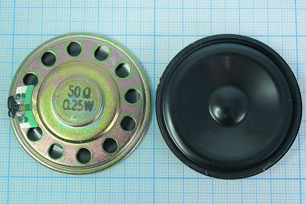 Динамическая головка 50x 8\ 50\0,25\мет/пл\2C\QDXIZ50N-C
