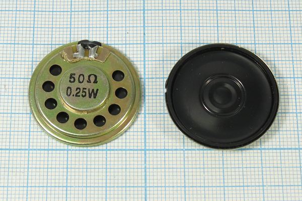 Динамическая головка 30x 4\ 50\0,25\мет\2C\DXI30N-A\(50Ohm 0.25W)