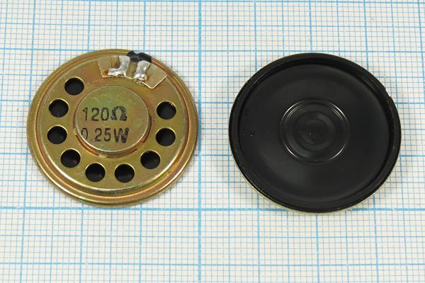 Динамическая головка 30x 4\120\0,25\мет\2C\DXI30N-A\(120Ohm 0.25W)