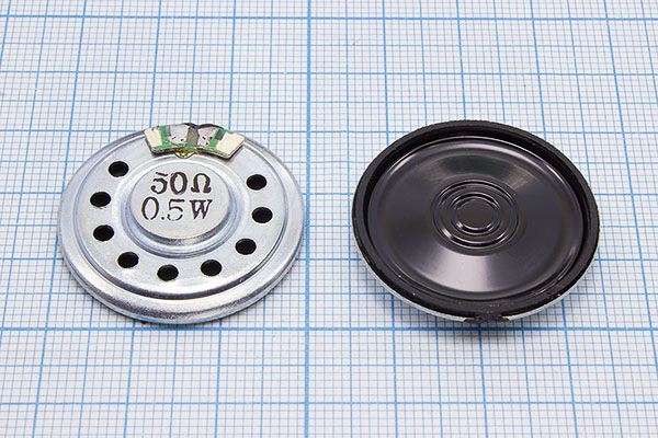 Динамическая головка 30x 4\ 50\0,5\мет\2C\DXI30N-A\(50Ohm 0.5W)
