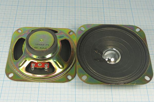 Динамическая головка 102x102x 35\ 4\ 6\мет/бум\2C\YD103-71
