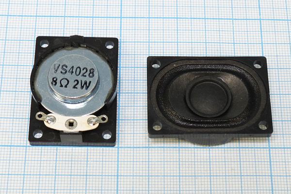 Динамическая головка 40x28x11\  8\2,0\пл/бум\2C\VS4028R8F450P2