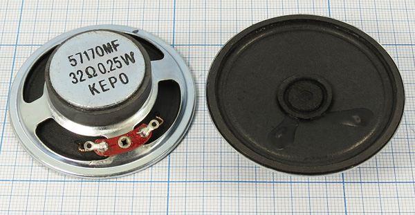 Динамическая головка 57x17\ 32\0,25\мет/бум\\KPSP57170MF-32-0,25G