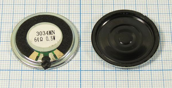 Динамическая головка 30x 4\ 64\0,5\мет\2C\KPSP3034MN-64-0,5E\KEPO