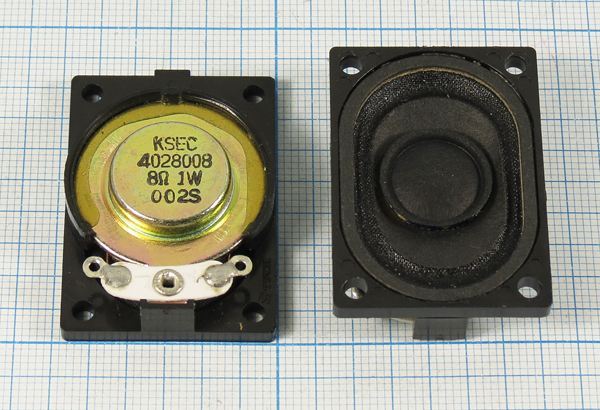 Динамическая головка 40x28x11\  8\1,0\пл/бум\2C\KDS-4028008\KINGST