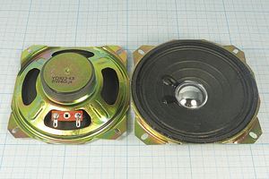 Динамическая головка 102x102x 35\ 4\ 6\мет/бум\2C\YD103-43 Динамическая головка 102x102x 35\ 4\ 6\мет/бум\2C\YD103-43