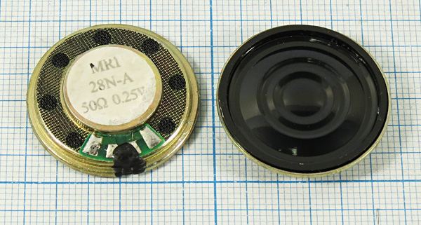 Динамическая головка 28x 5\ 50\0,25\мет/пл\2C\MRI28N-A