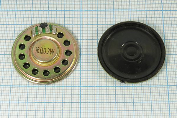Динамическая головка 40x 6\ 16\0,20\мет/пл\2C\YDB40-12-16\(0,2W 16