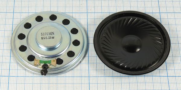 Динамическая головка 50x 7\  8\0,25\мет/пл\2C\KPSP5070MN-08-0,25F