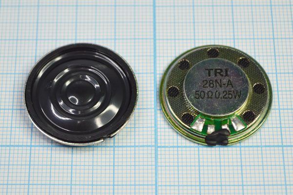 Динамическая головка 28x 5\ 50\0,25\мет/пл\2C\TRI28N-A