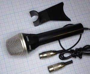 Микрофон МД-85А, односторонне направленный динамический микрофон с несимметричным выходом