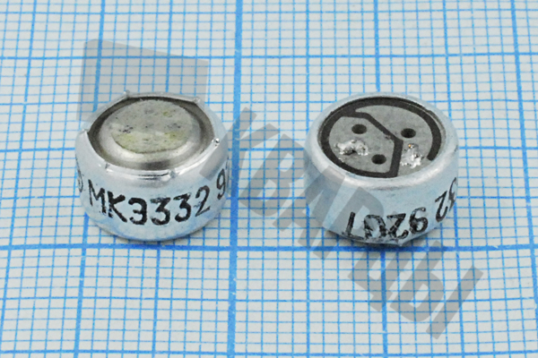 Микрофон электретный 10,4x6,2 U 2C 6мВ Па МКЭ-332
