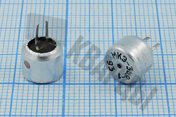 Микрофон электретный 8,5x6,5 O 2P 10мВ Па МКЭ-389-1