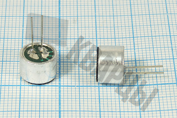 Микрофон электретный 9,7x6,7 O 2P -52~-72 ECM-4F-(P)-52~72dB