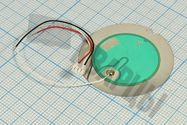 Пьезоблок 34.7x0.57мм тип E 3.18кГц 3L+GT-F FT-34.7G-3.25BL108H 25x0.3нерж сталь.защита пьезоб