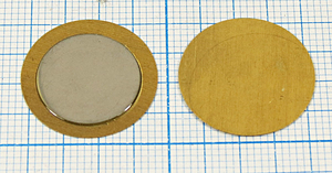 Пьезоблок 20x0.36мм тип D 2C пб зп-18 15x0.2 бронза. покрытие монель