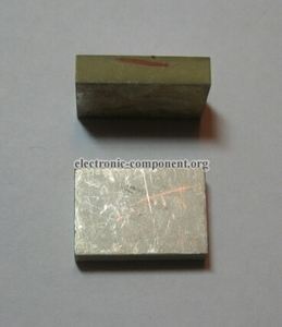 Ультразвуковой пьезоэлемент из пьезокерамики 22x15x5мм Пластина ЦТС-19