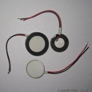 Ультразвуковой пьезоэлемент из пьезокерамики d25x1.7мм ДИСК 1.66МГц для распылителей