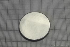 Ультразвуковой пьезоэлемент из пьезокерамики d26x2,2мм ДИСК ЦТС-19