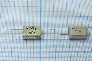 Кварцевый резонатор 8,704 МГц - 8704 HC18U МД 1Г