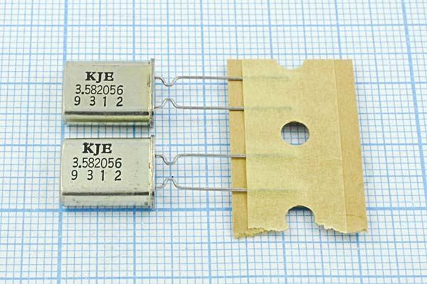 Кварцевый резонатор 3,582056 МГц - 3582,056 HC49U-LWF 16 1Г (KJE)