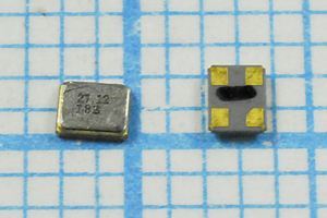 Кварцевый резонатор 27,12 МГц - 27120 SMD02016C4 8 10 30/-40~85C SMD2016 1Г